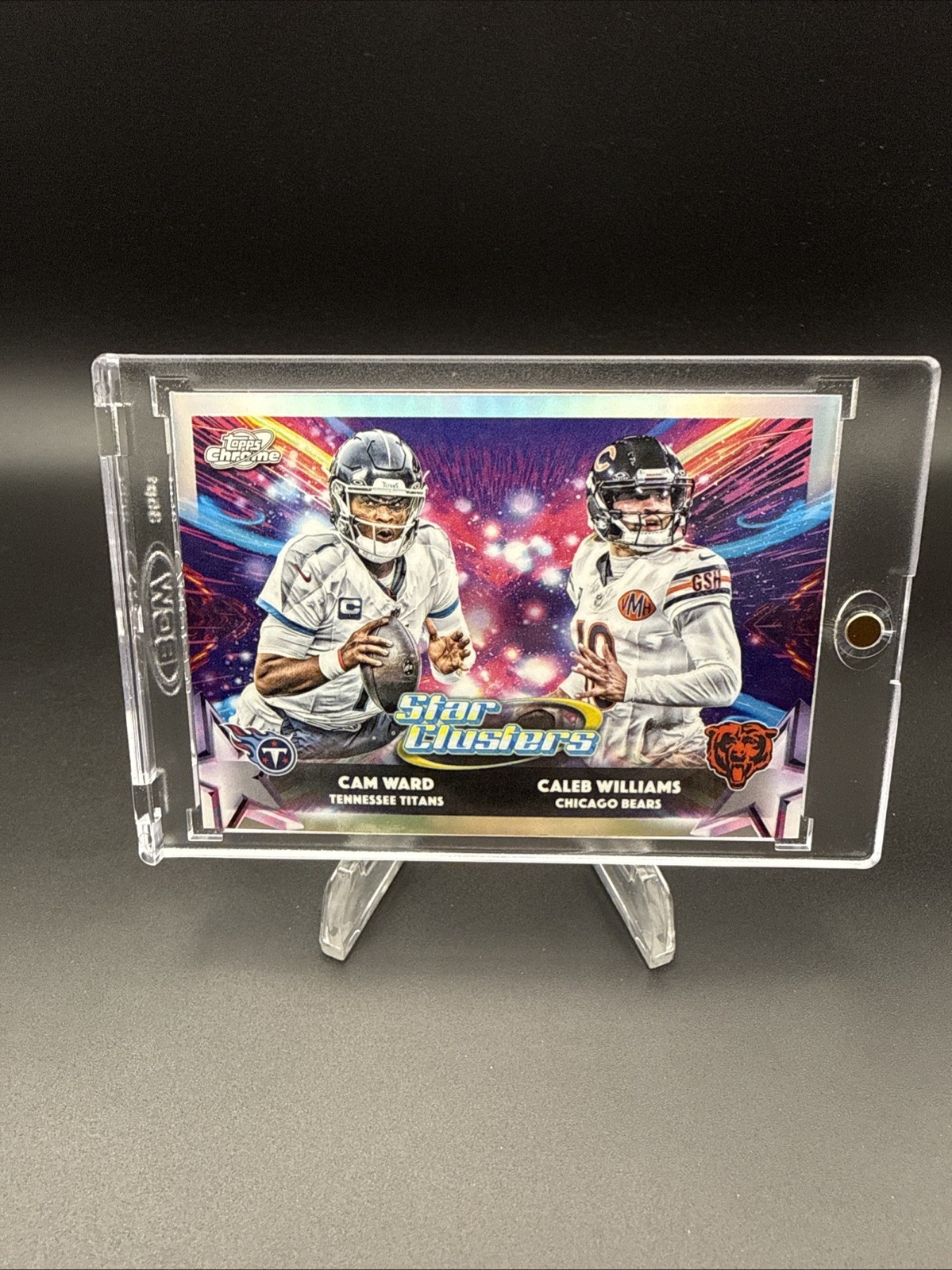 2025 Topps Chrome Cosmic Caleb Williams / Cam Ward Star Clusters Refractor #SC-1