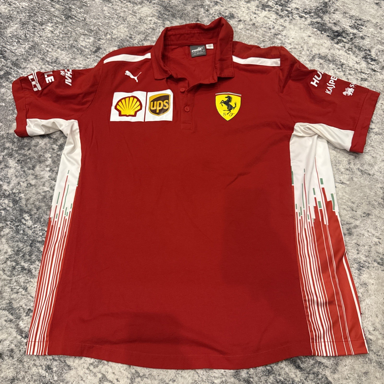 Puma Ferrari Racing Polo Shirt – Mens Size Large – Scuderia Ferrari