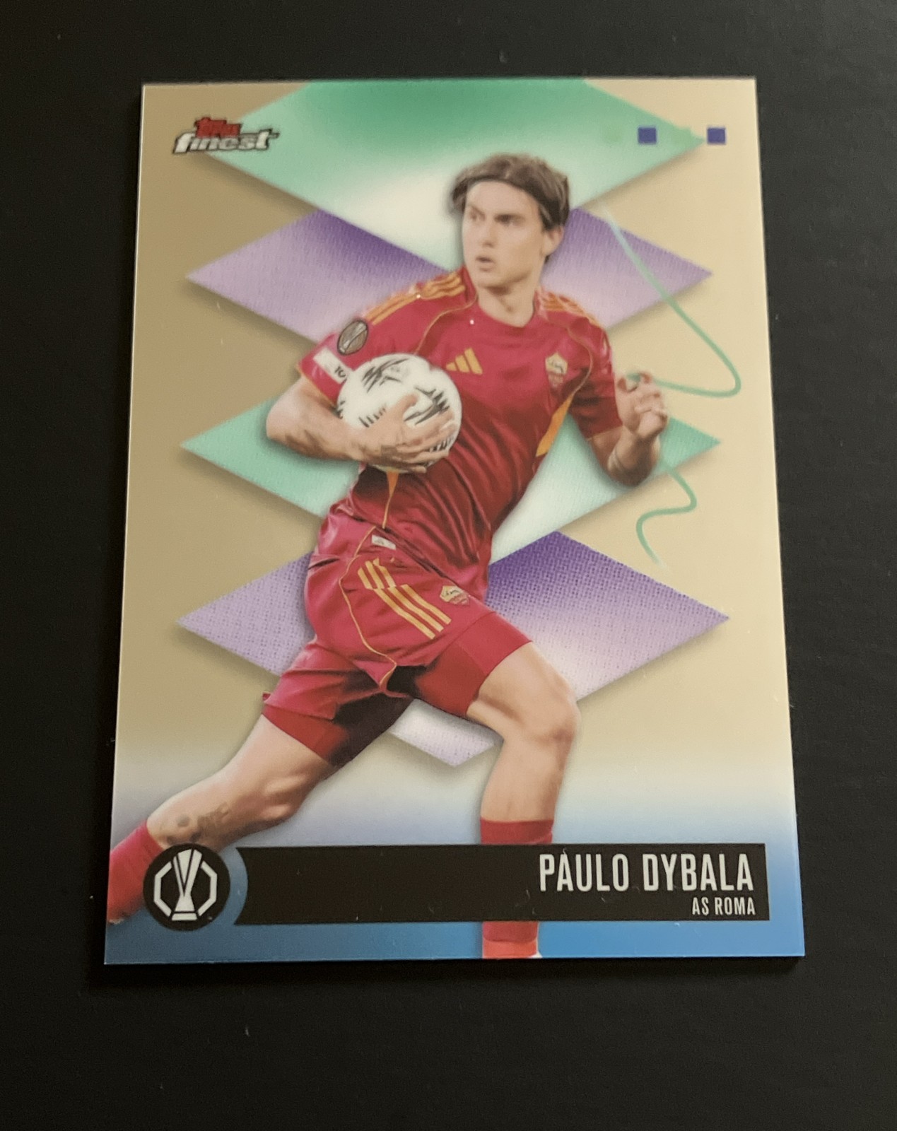 2025-26 Topps Finest UEFA Paulo Dybala #487 Rare Base Card AS Roma