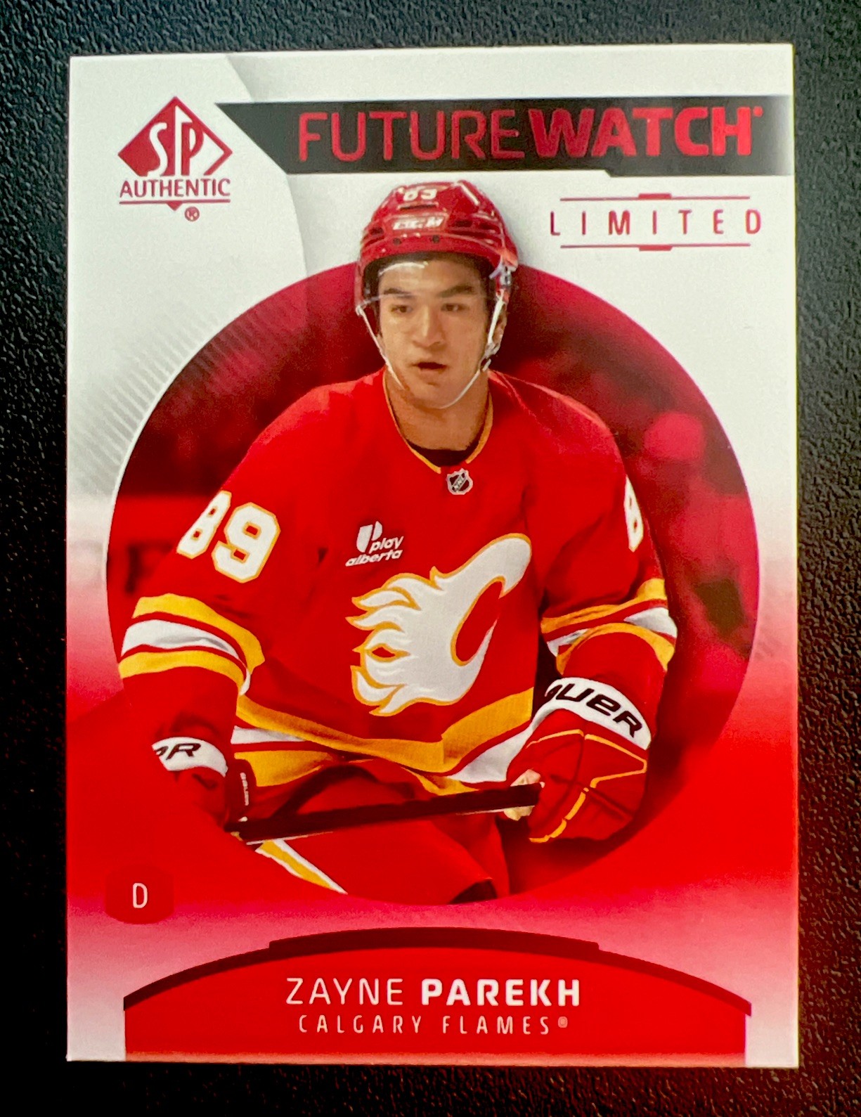 2025-26 Sp Authentic – Future Watch Zayne Parekh #146 Limited Red (RC)