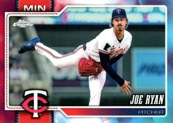 2026 Topps Chrome #210 Joe Ryan Red White and Blue Refractors