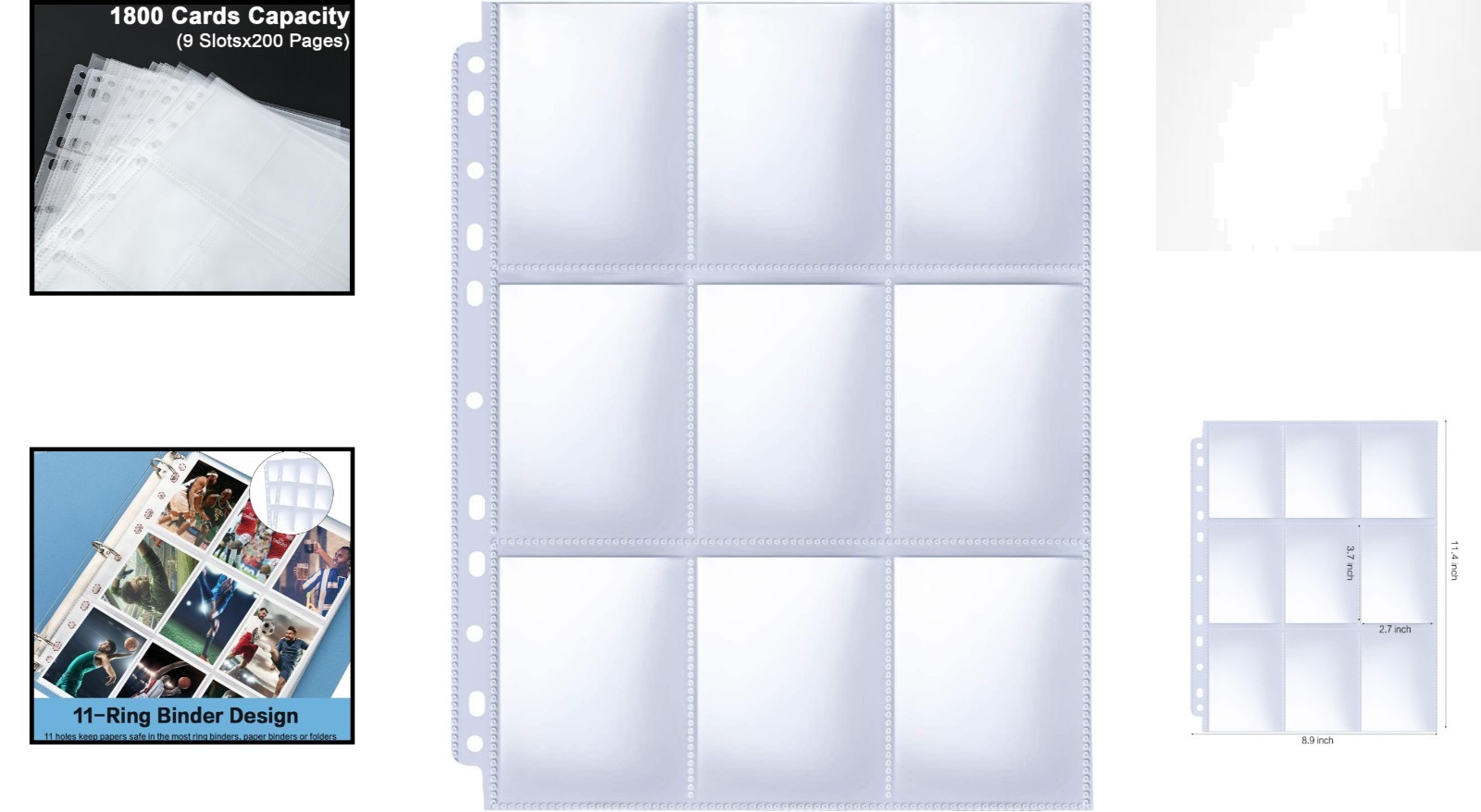Acid-Free 200 Pack Trading Card Sleeves – Protect and Organize with Ease