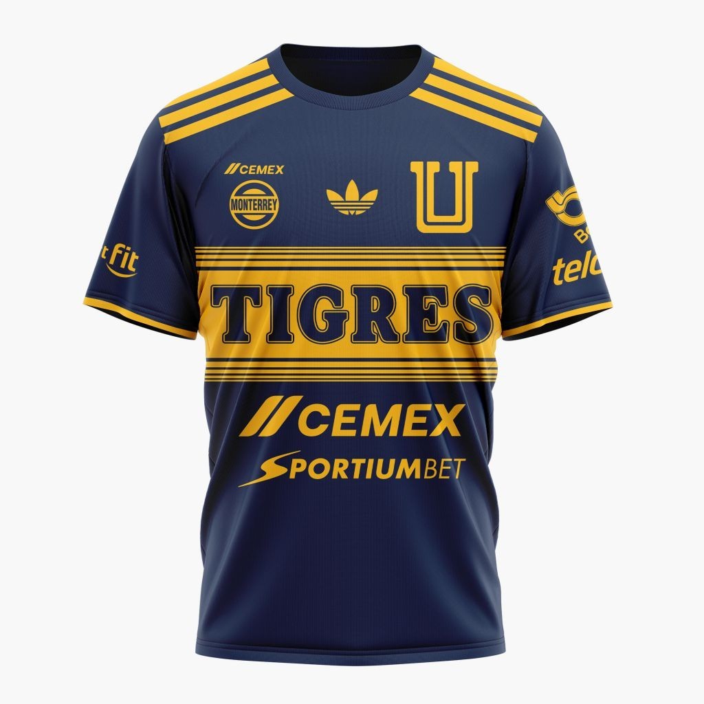 LIGA MX Tigres UANL Personalized 2026-27 Home Design Shirt Size S-5XL