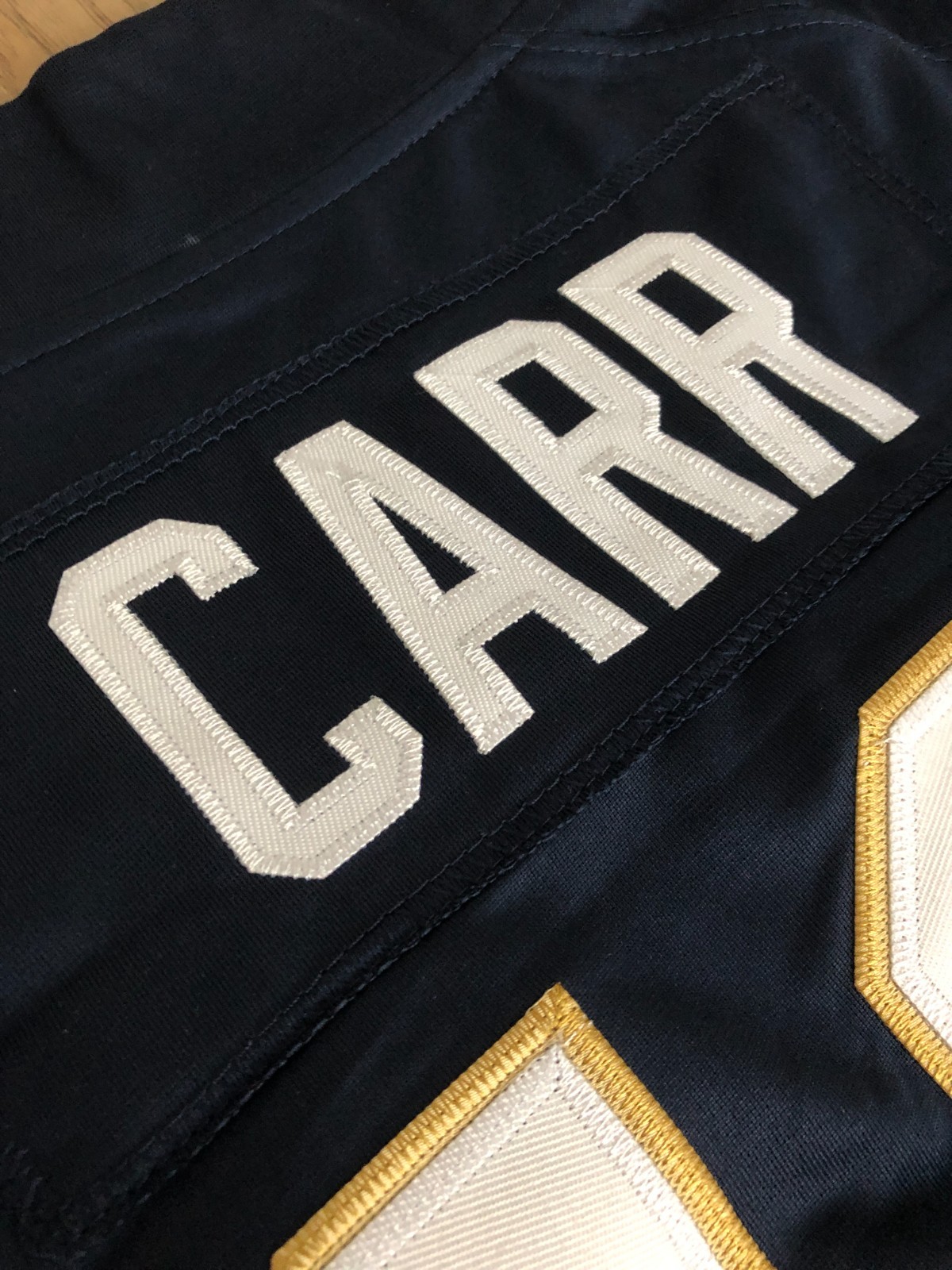 CJ Carr Notre Dame Fighting Irish NCAA 2026 Football Jersey navy blue men’s size