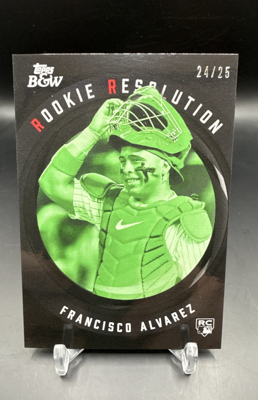 2023 Topps Black & White – Rookie Resolution Francisco Alvarez #RR10 /25 (RC)