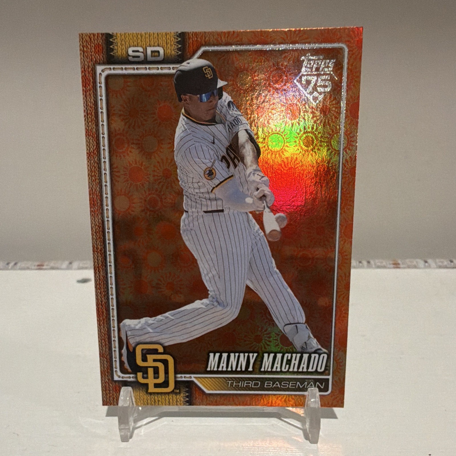 2026 Topps Series Two Manny Machado Orange Foil #614 San Diego Padres