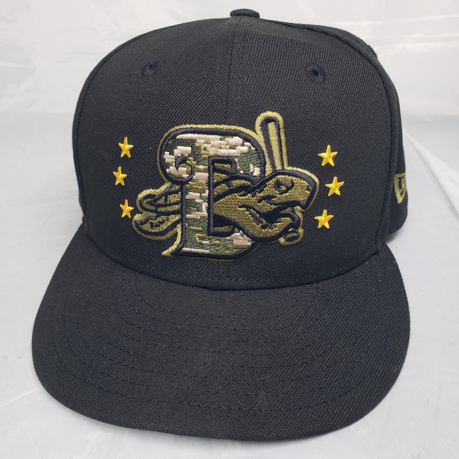 Daytona Tortugas Armed Forces Hat New Era 59Fifty 7 1/4 Fitted Black MiLB