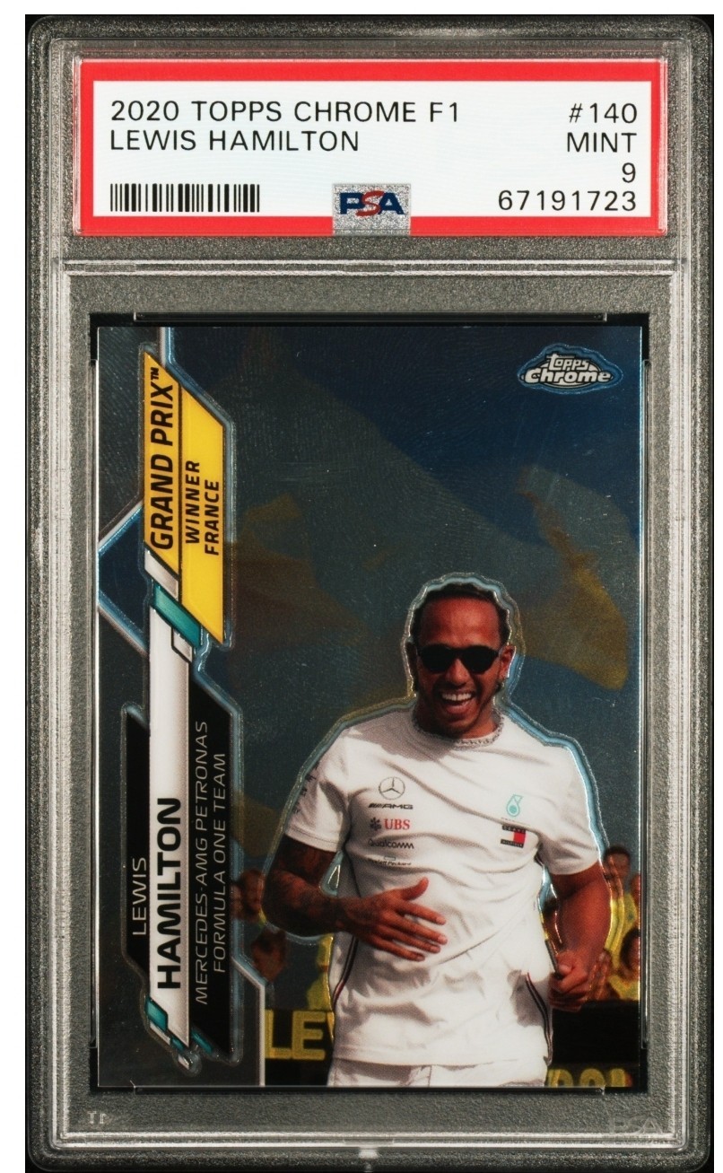 🏁 Lewis HAMILTON PSA 9 2020 Topps Chrome Formula 1 #140 POP 19 🔥 Mint