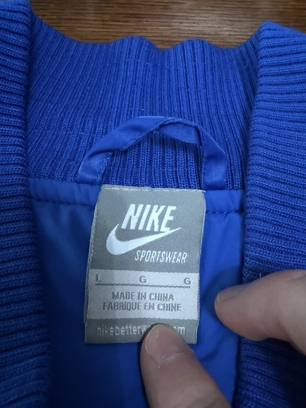 Vintage Florida Gators Nike Size L Blue Bomber Jacket Full Zip Rare