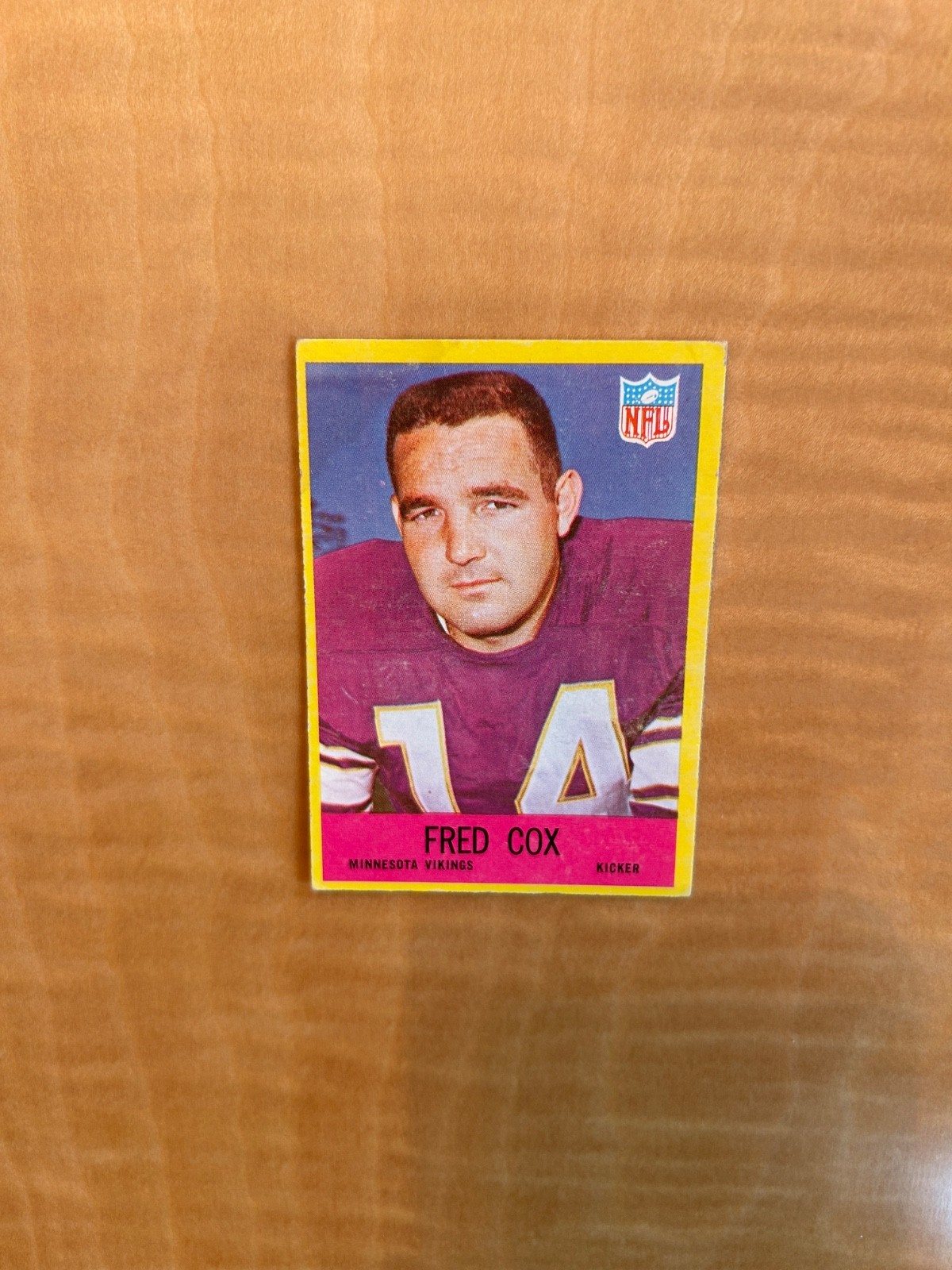 1967 PHILADELPHIA FOOTBALL #100 FRED COX!! $1 SHIPPING!!