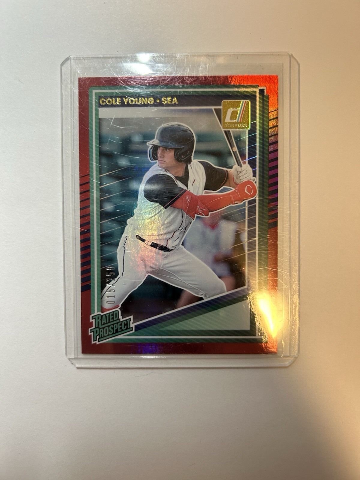 2025 Panini Donruss – Rated Prospects Cole Young #152 Red /250 (RC)