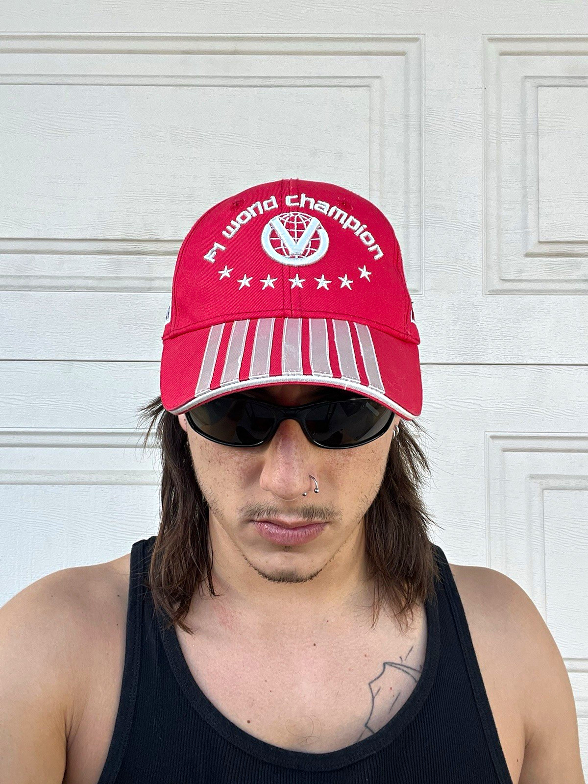 Ferrari Michael Schumacher F1 World Champion Red/White Cap Hat, One Size