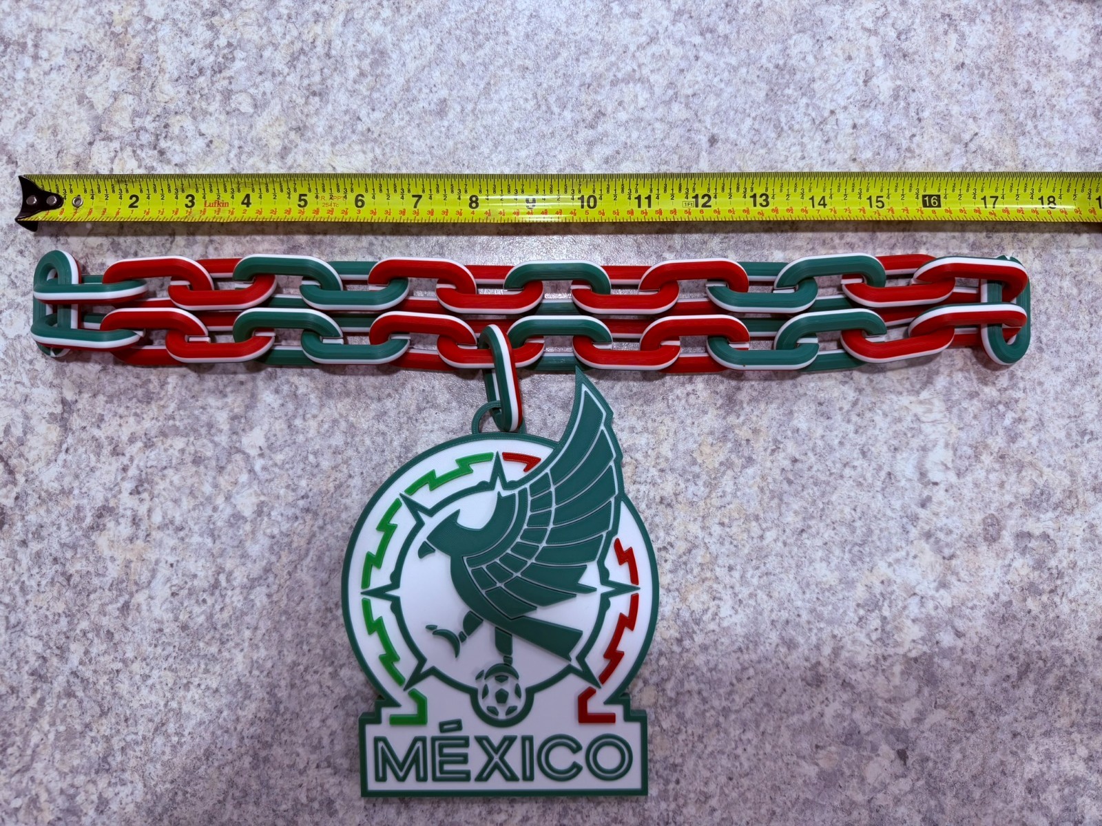 Mexico Soccer FIFA World Cup Logo Pendant Hype Chain (FAST FREE SHIPPING)