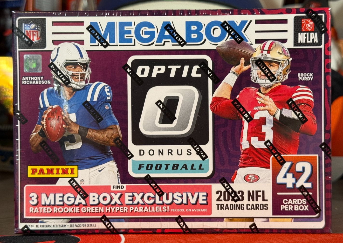 2023 Panini Donruss Optic Football Sealed Mega Box Rookie GREEN Hyper Parallels