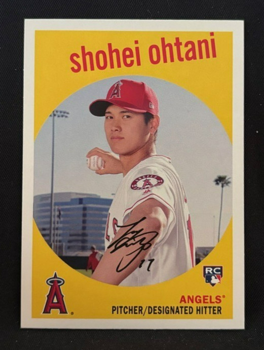 2018 Topps Archives – 1959 Design Shohei Ohtani #50 Pitching Pose (RC) Angels