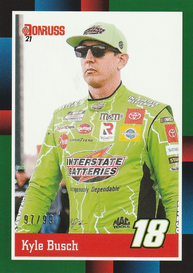 2021 Donruss Green #180 Kyle Busch RETRO/99