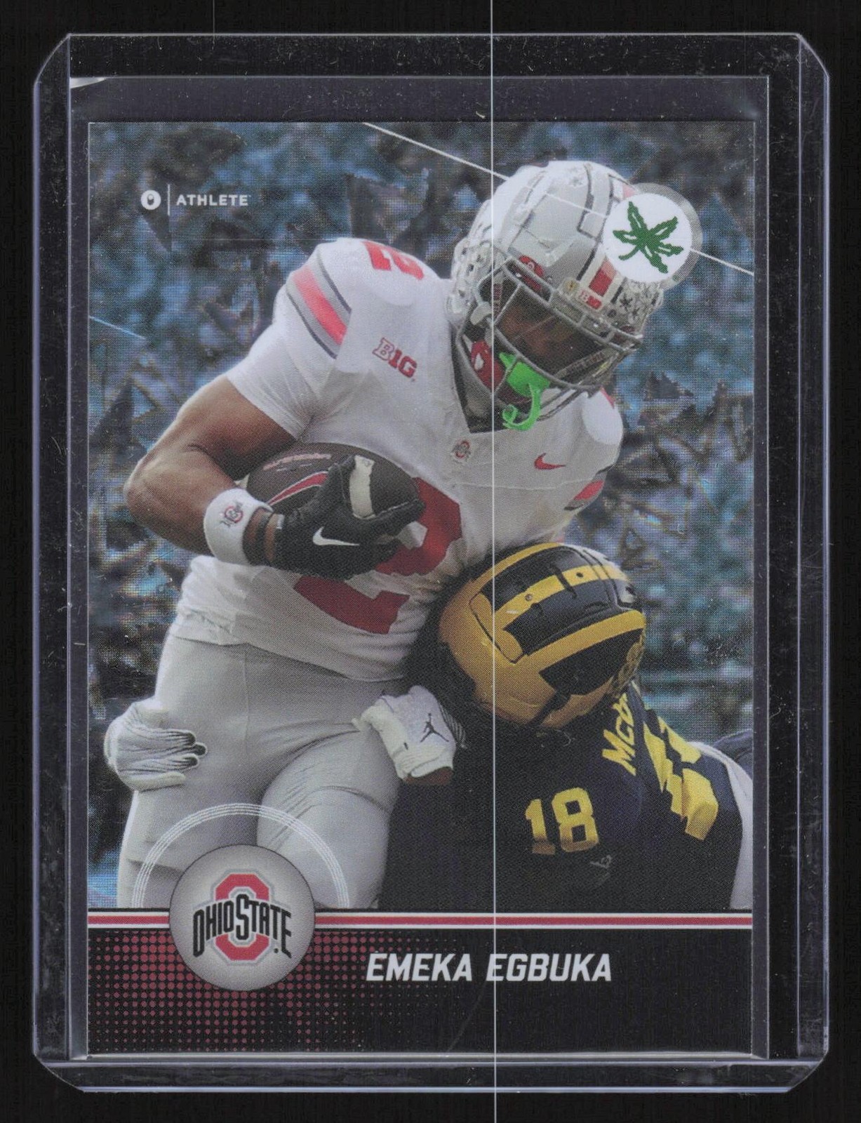 2024 ONIT Ohio State Buckeyes P-2 Emeka Egbuka Parallel Holo Silver