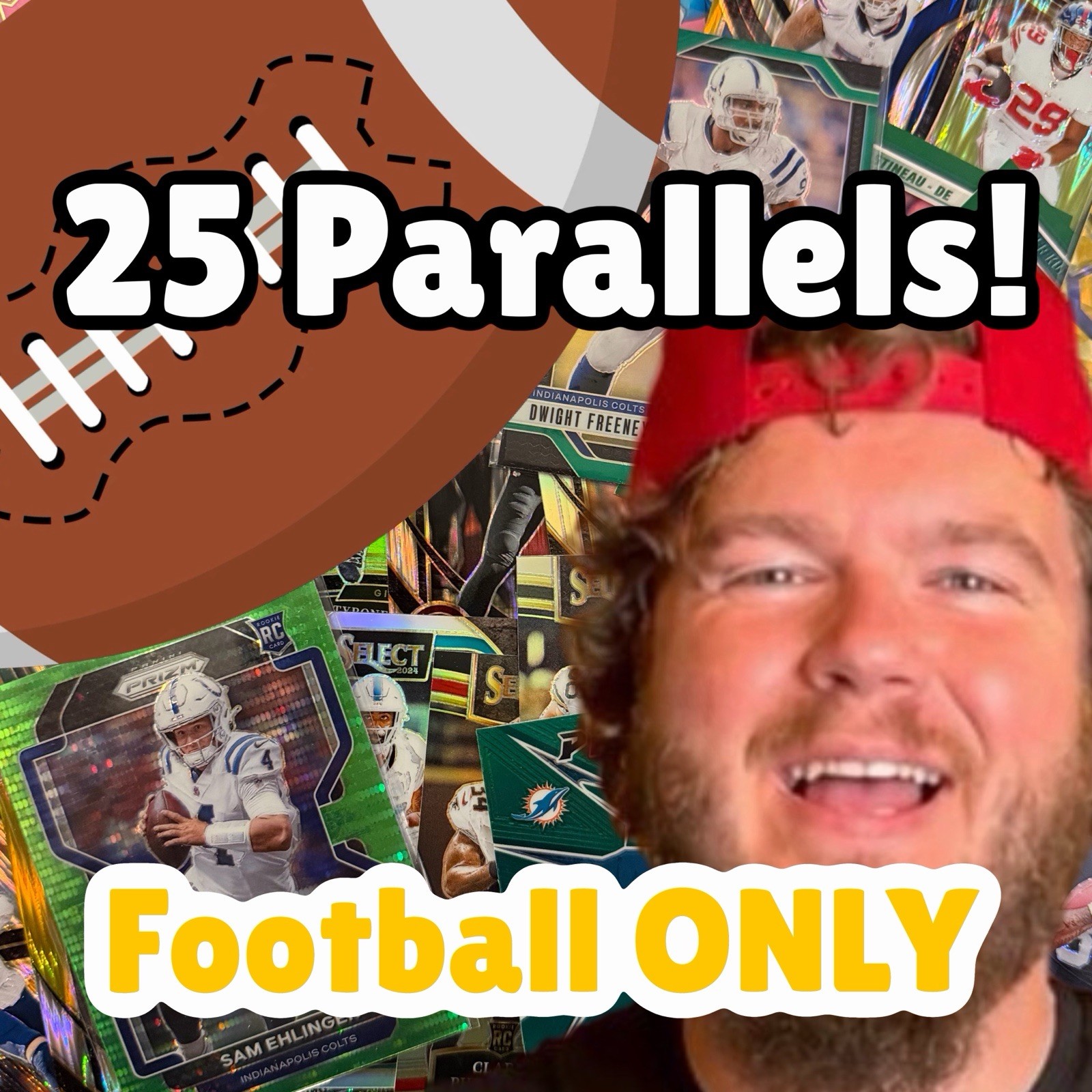 🍪 Cookies 25 Football Parallel Cards! Cookie Auto Included 🔥