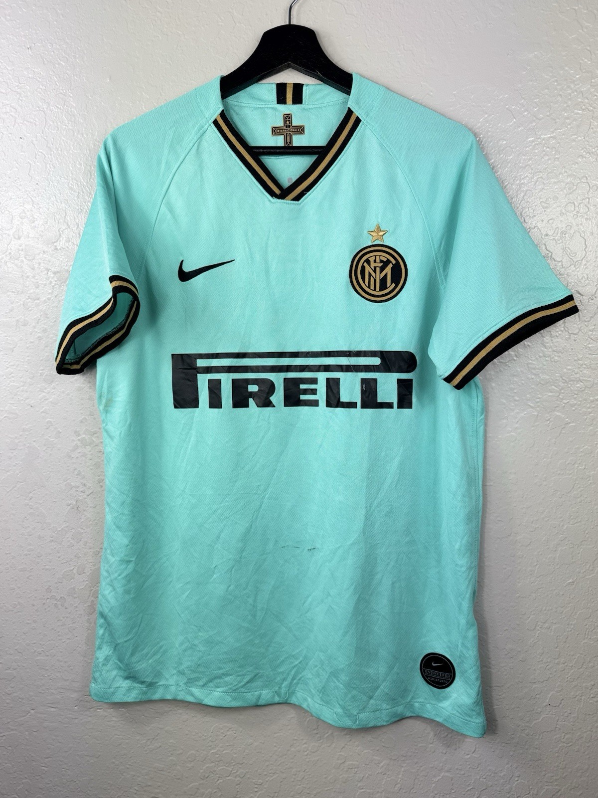 Inter Milan 2019 2020 away Shirt Large Soccer Futbol Nike Dri-FIT Pirelli
