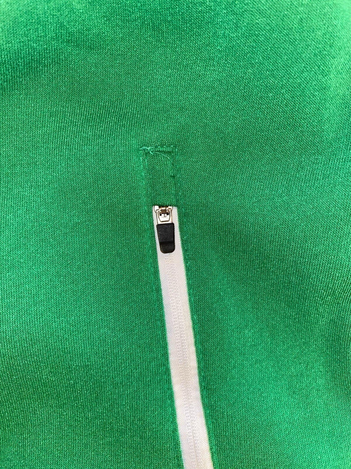 Philadelphia Eagles Retro KELLY GREEN NFL Sweatshirt Hoodie Zip Pockets-Mens L