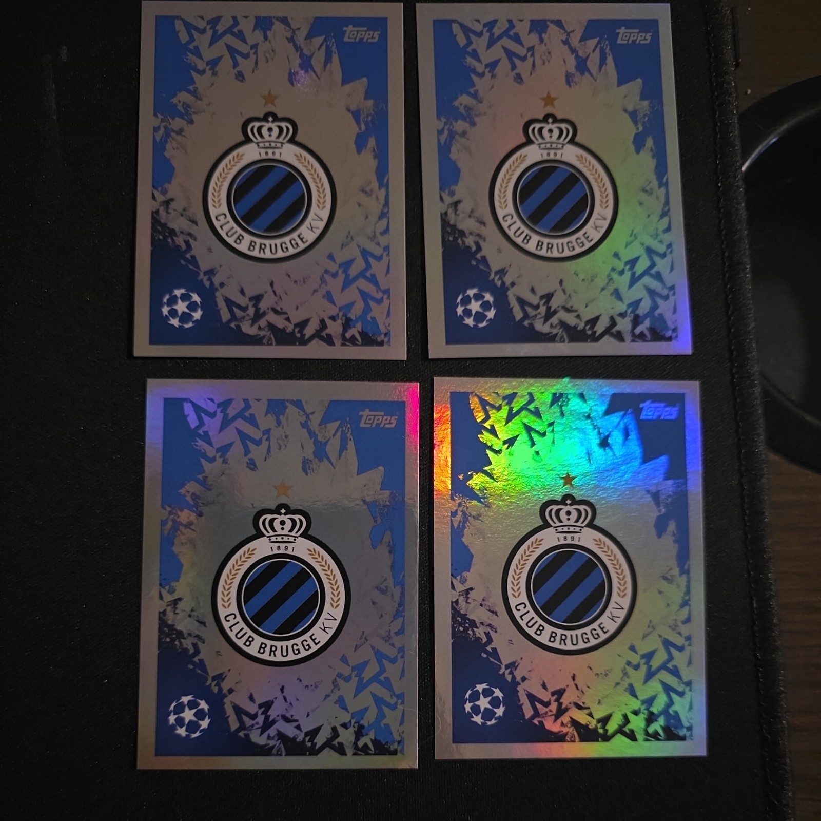 4x 2024-25 Topps UEFA Champions League Club Brugge KV Team Badge Logo #148 UCL