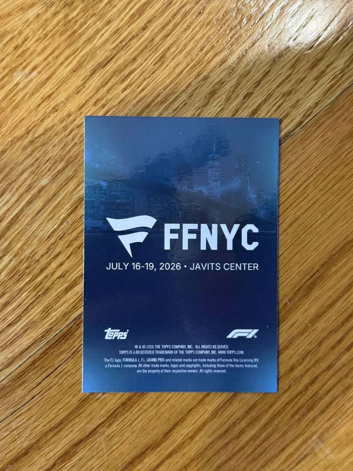 2026 Topps F1 Fanatics Fest NYC Card Kimi Antonelli Lando Norris Max Verstappen