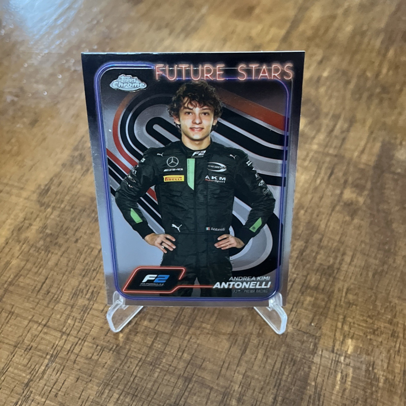 2024 Topps Chrome Formula 1 – F2 Drivers Future Stars Andrea Kimi Antonelli (RC)