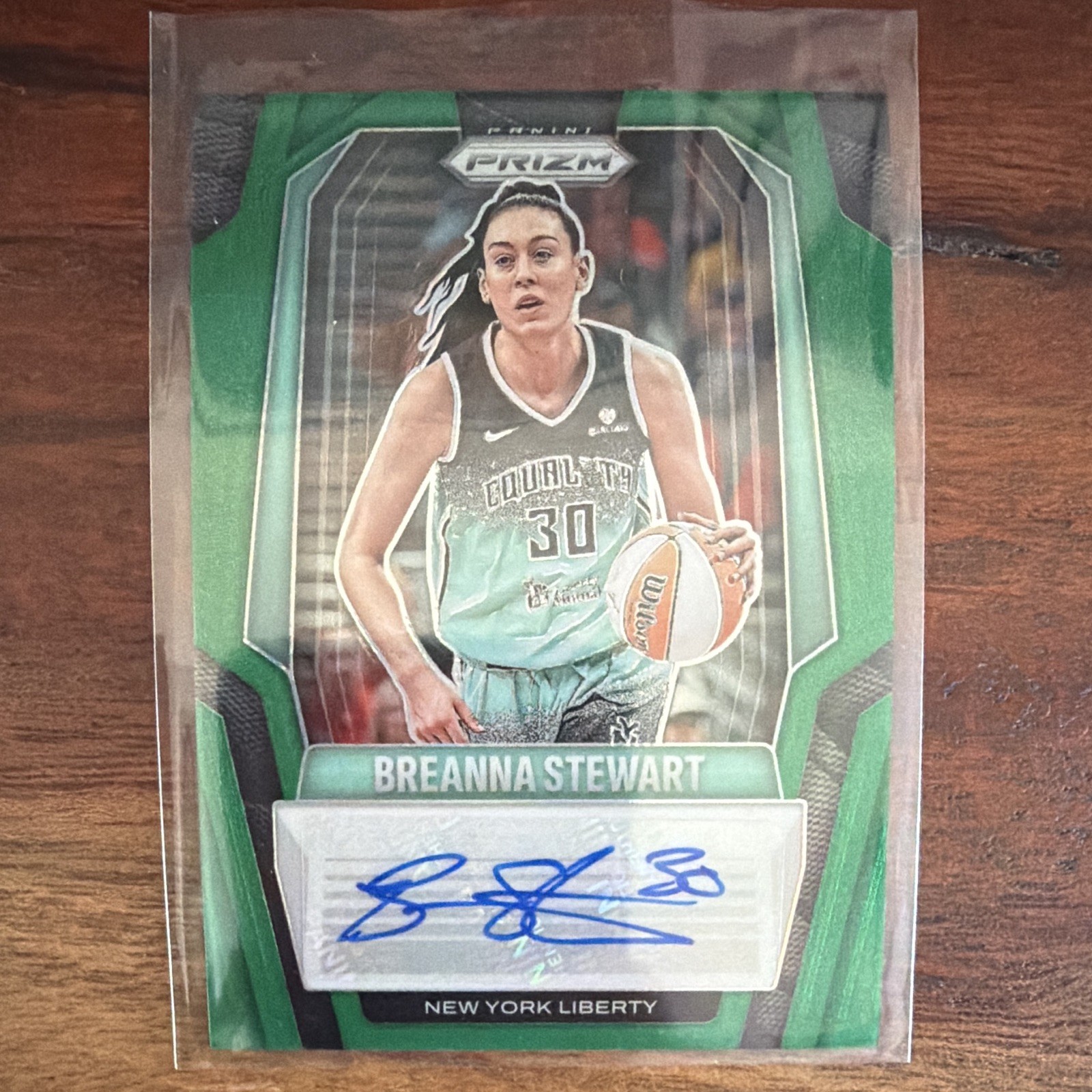 Panini 2025 Prizm WNBA Breanna Stewart Liberty Signatures Auto #SG-BTS