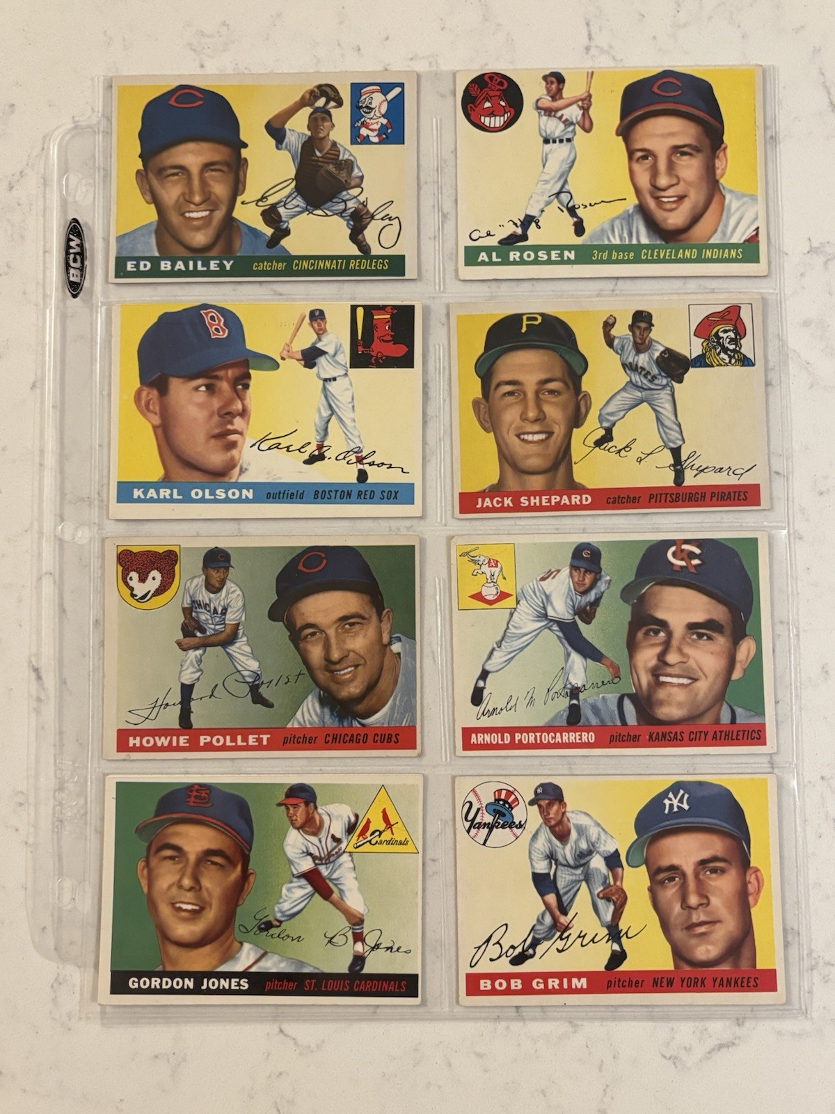 1955 TOPPS BASEBALL CARDS YOU PICK #3 TO 149 !!!