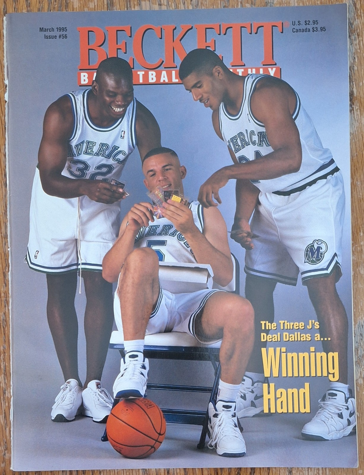 Beckett Mar 1995 Issue #56 Kidd, Mashburn, Jackson, Stockton Basketball Monthly