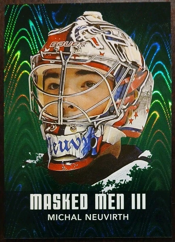 2010 – 2011 ITG Masked Men III Michal Neuvirth Emerald 1/1 #MM-35 Hockey Card