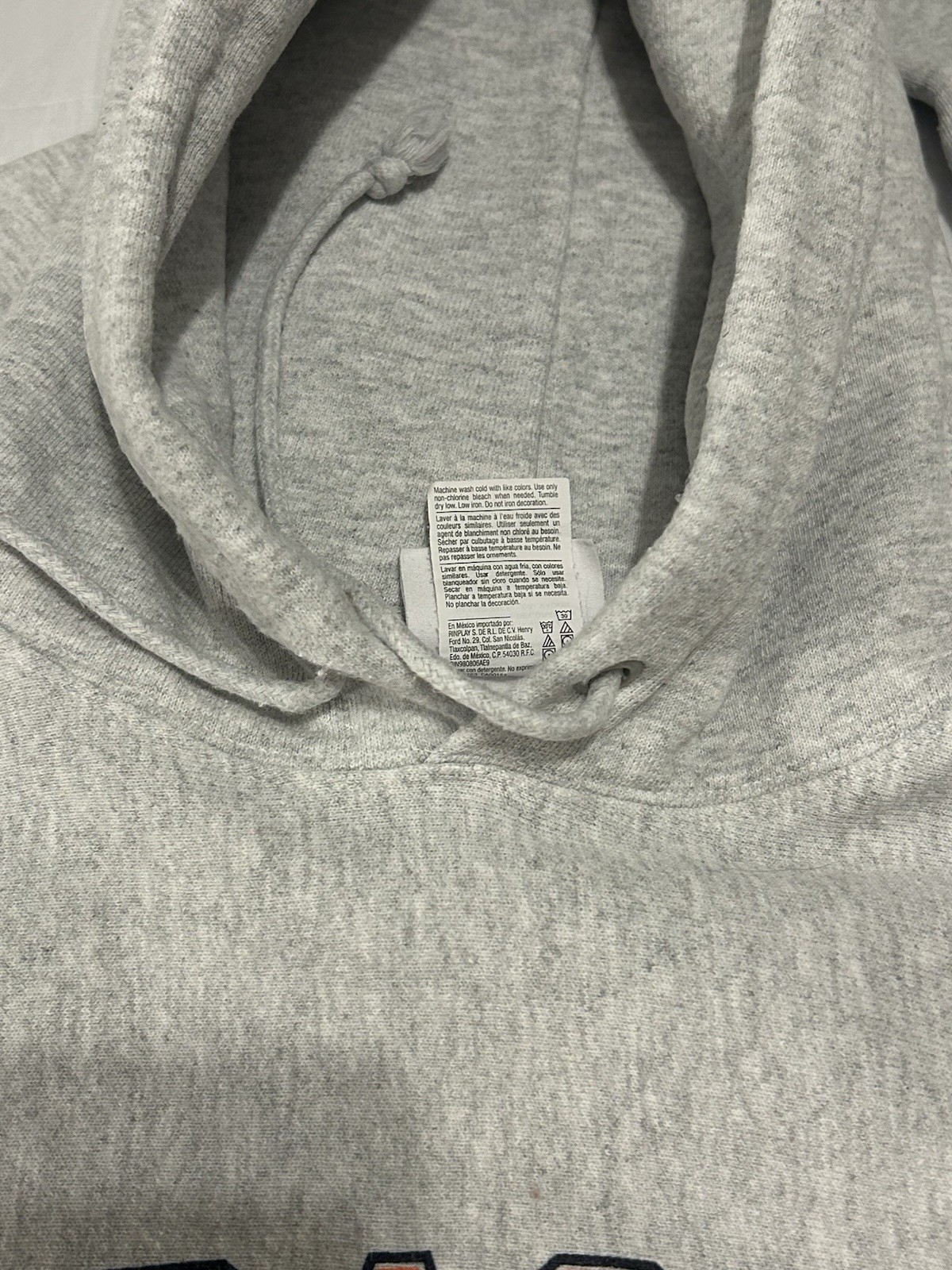 Syracuse Orange Hoodie Mens Large Gray NCAA Lacrosse Champion Reverse Weave