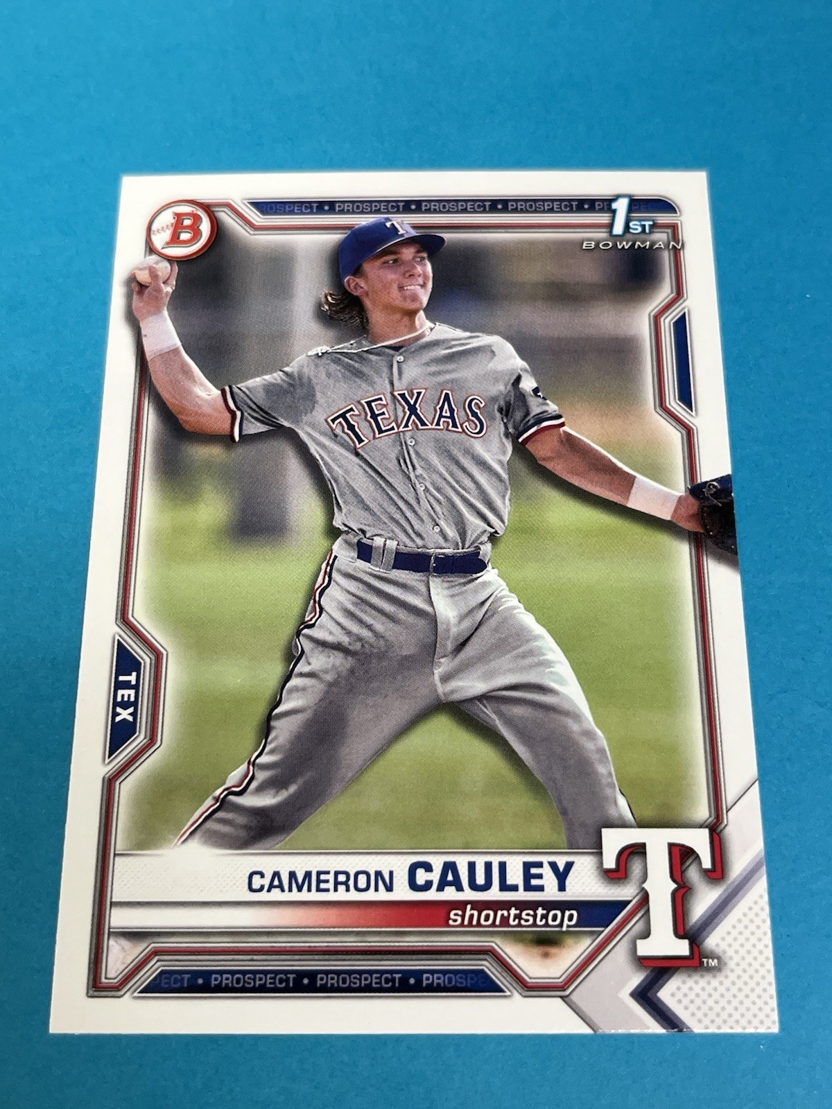 2021 Bowman Draft Cameron Cauley 1st Bowman #BD-192 Texas Rangers Qty Avail