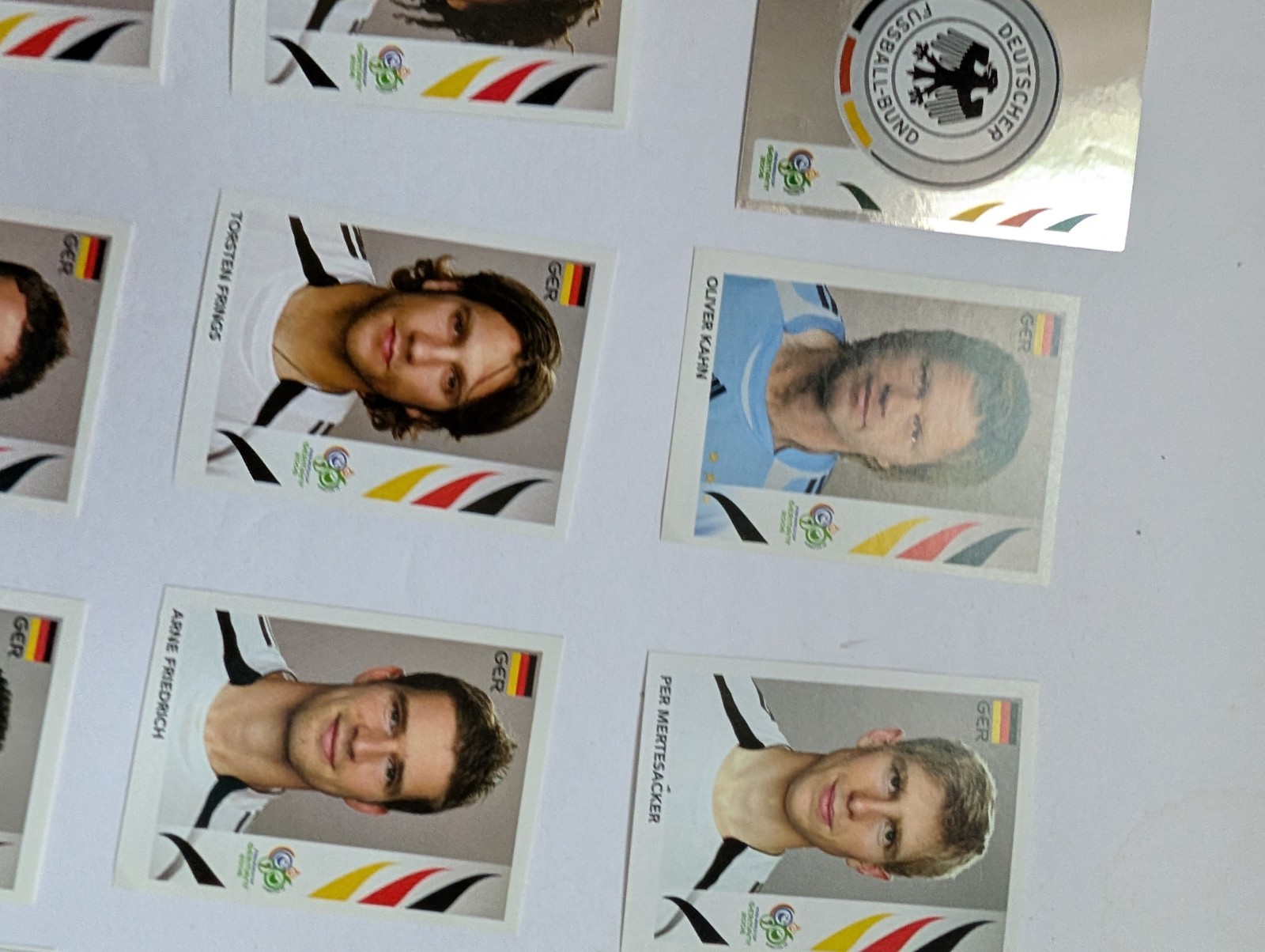 Germany National Team – Panini FIFA World Cup Germany 2006 stickers INCOMPLETE