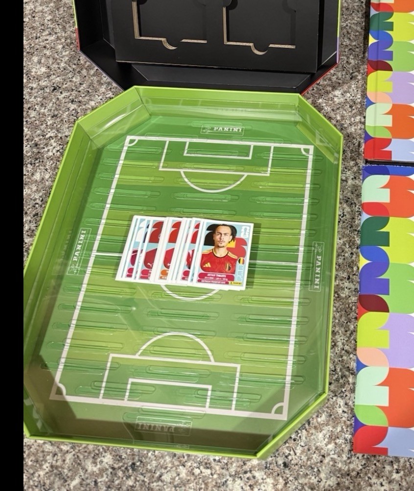 Panini FIFA World Cup Costco Hardcover Book + 25 Stickers + Bonus Softcover Book