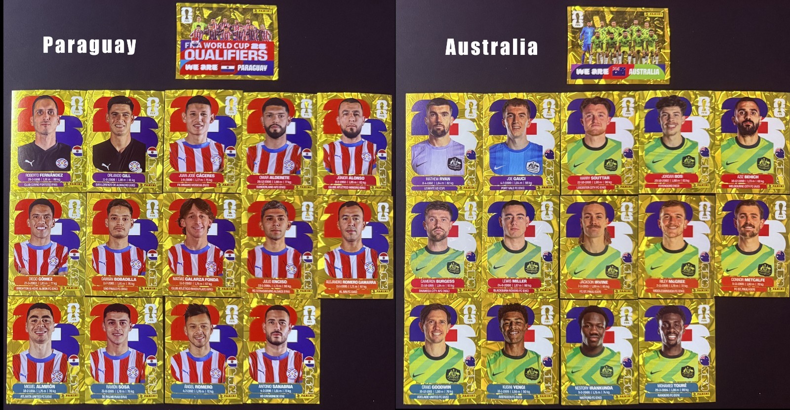 2026 Panini FIFA World Cup Sticker Gold Flood Crumple Singles (You Pick)