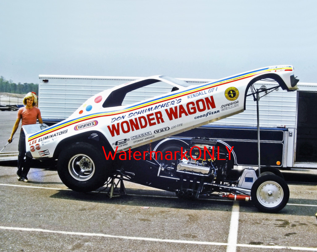 Don Schumacher “Wonder Wagon” 1972 Plymouth ‘Cuda NITRO Funny Car PHOTO! #(41a)