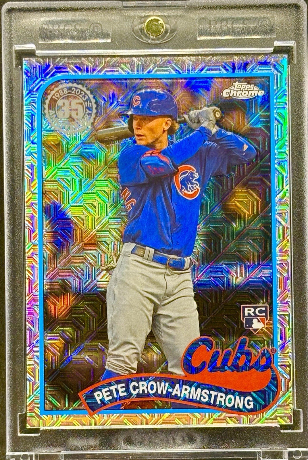 Pete Crow-Armstrong RARE ROOKIE MOJO REFRACTOR INVESTMENT CARD TOPPS SSP MINT