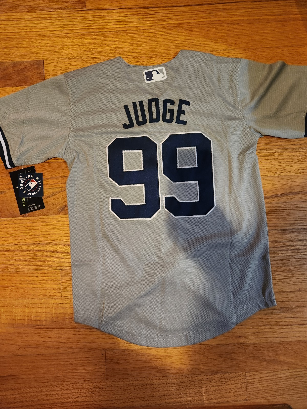 NWT adult customized yankees #99 aaron judge S-2xL gray *new stitched