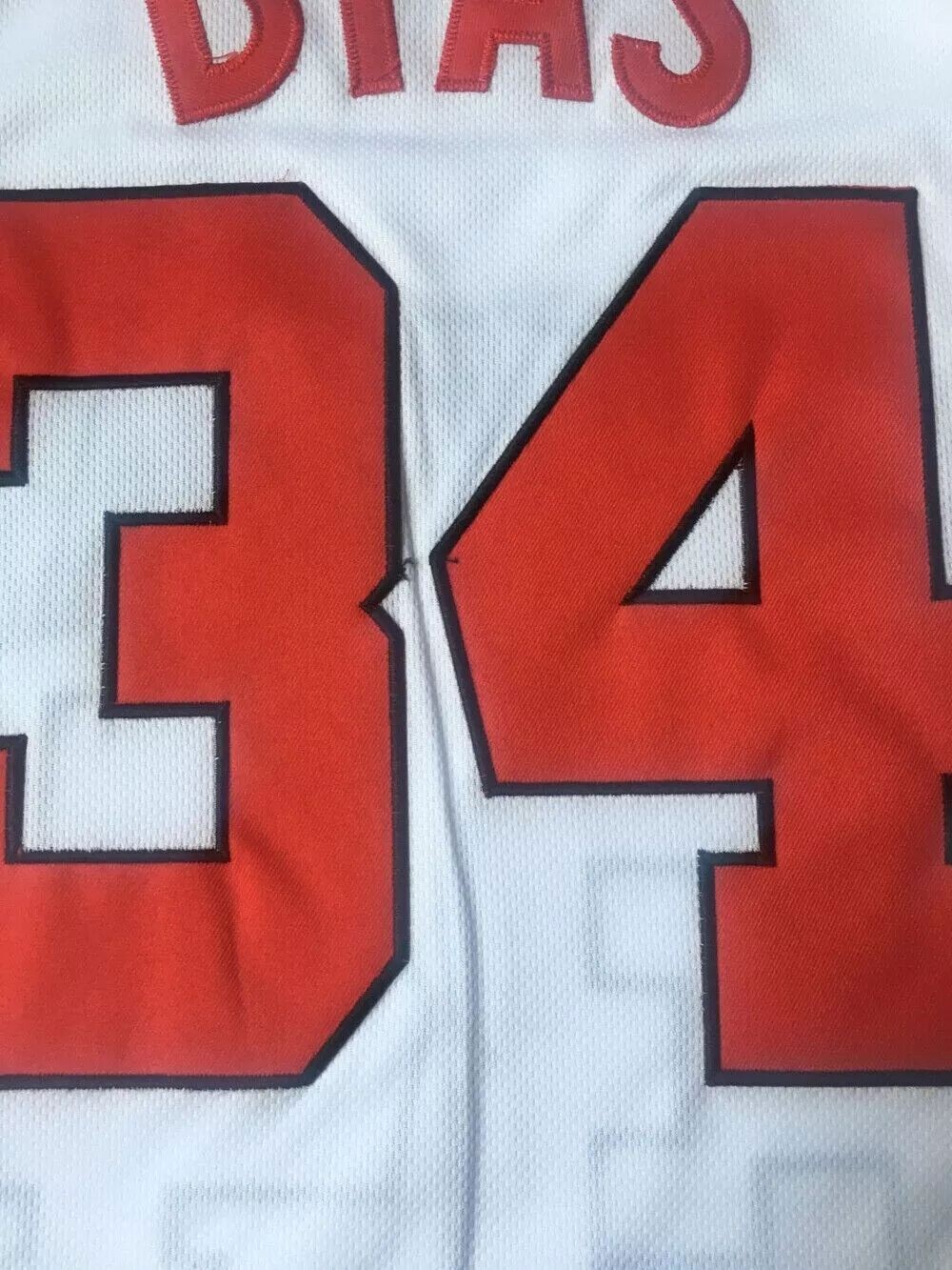 1984 Len Bias #34 Basketball Jerseys All Sewn Yellow Red White Youth/Men S-6XL