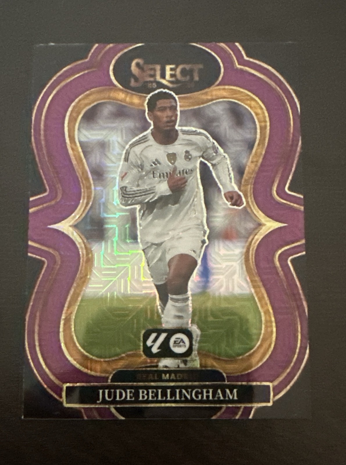 2025-26 Panini Select La Liga – Mezzanine Jude Bellingham #116 Purple Mojo Prizm