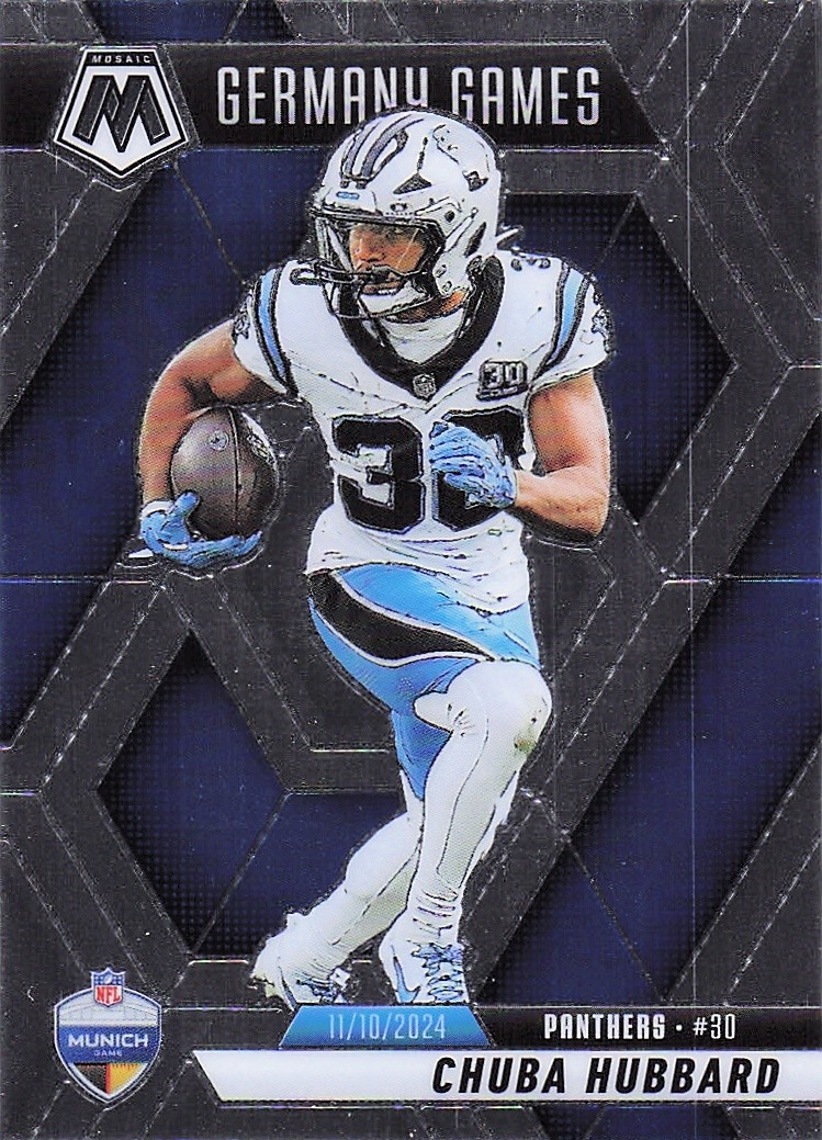2025 Panini America, Inc. MOSAIC FOOTBALL CHUBA HUBBARD #260 CAROLINA PANTHERS