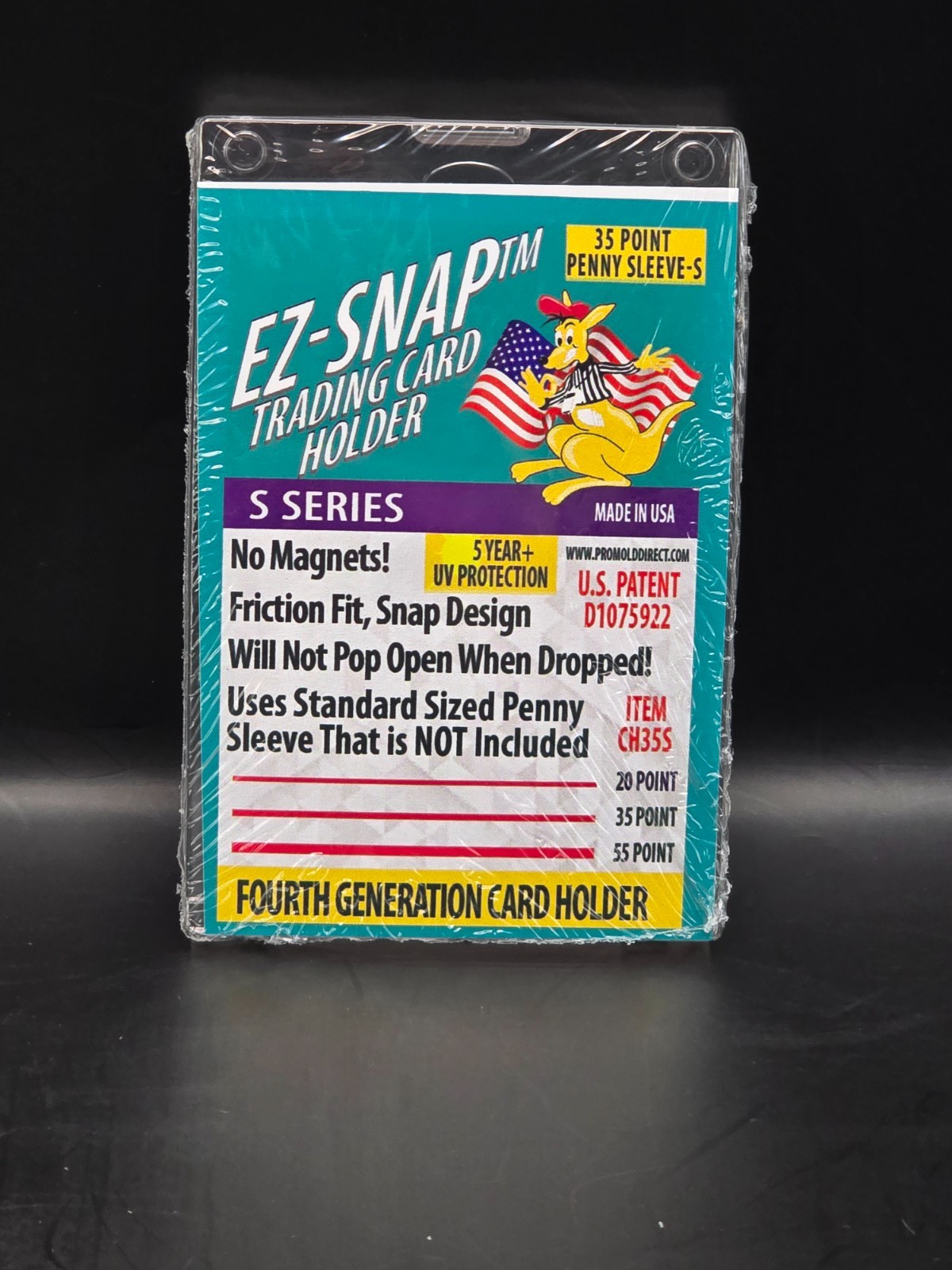 25x Pro Mold 35 Pt. 4th Gen EZ-Snap Card Holders S-Series with Sleeve USA CH35S