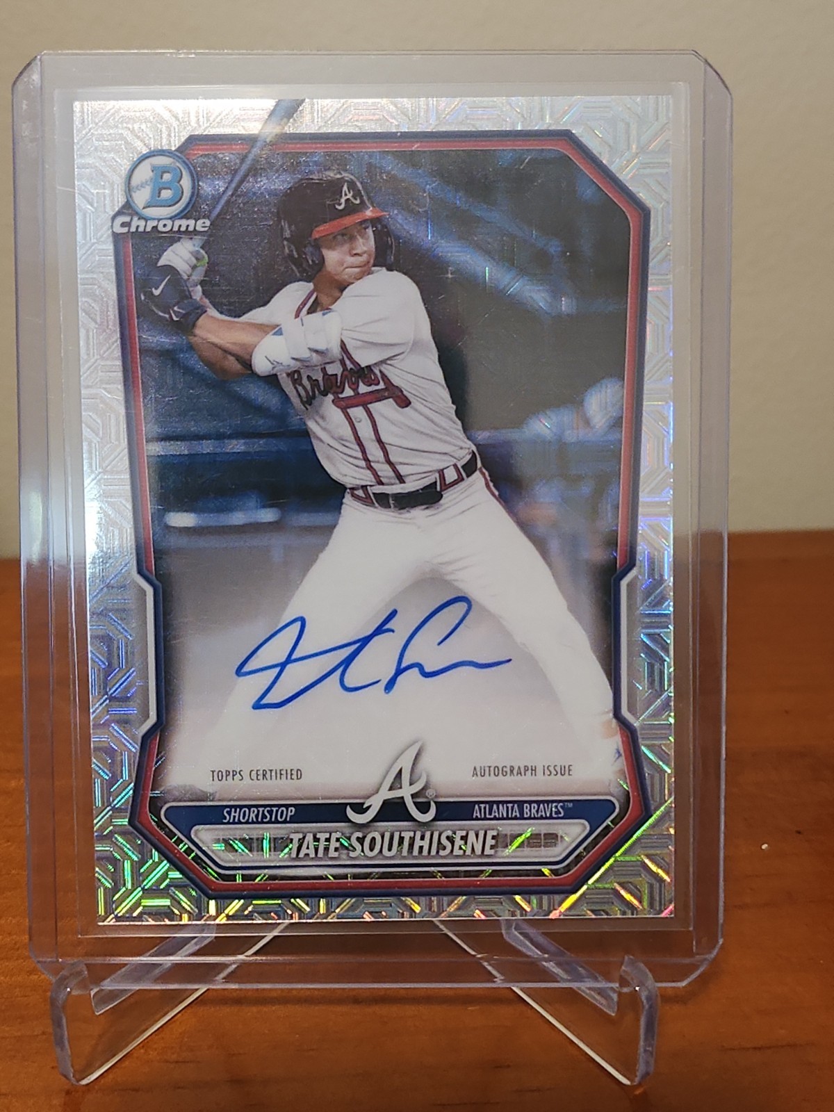 Tate southisene Bowman Chrome Mojo Auto 2026 Atlanta Braves