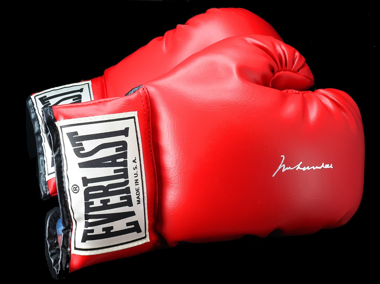 Muhammad Ali Signed Everlast Boxing Glove Pair (x2) *PERFECTLY CENTERED* PSA