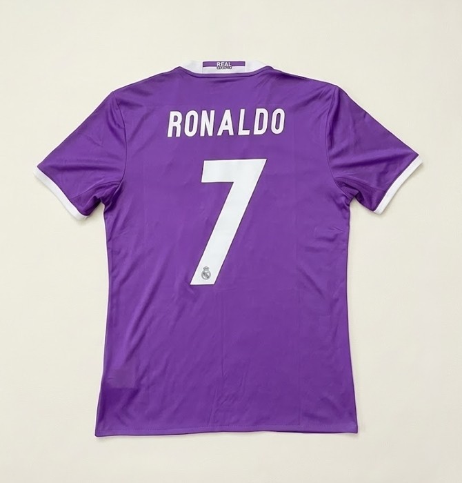 2016-2017 Real Madrid Away Ronaldo #7 Champions League Soccer Jersey