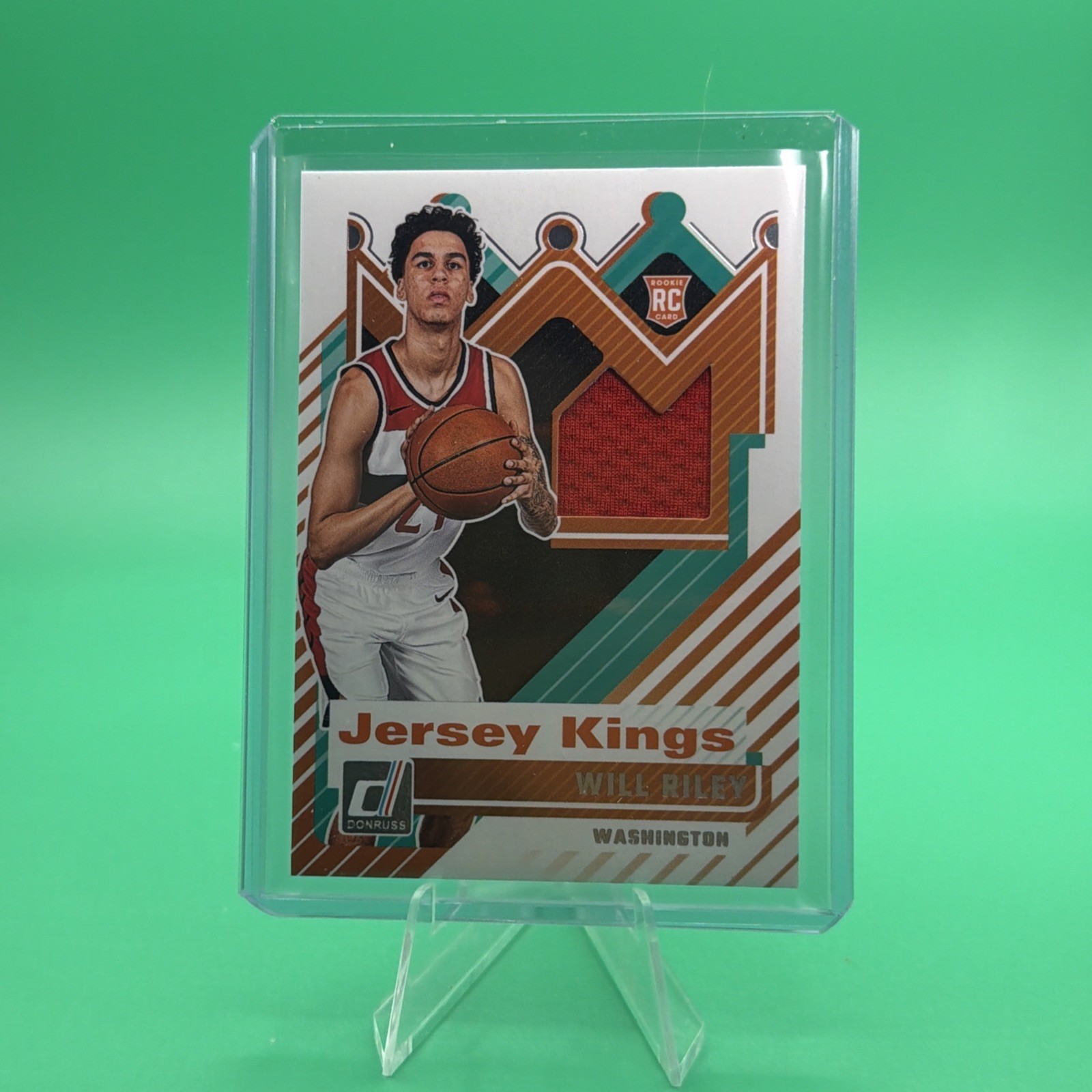 2026-26 Panini Donruss Jersey Kings Will Riley Patch #JK-WLL Washington