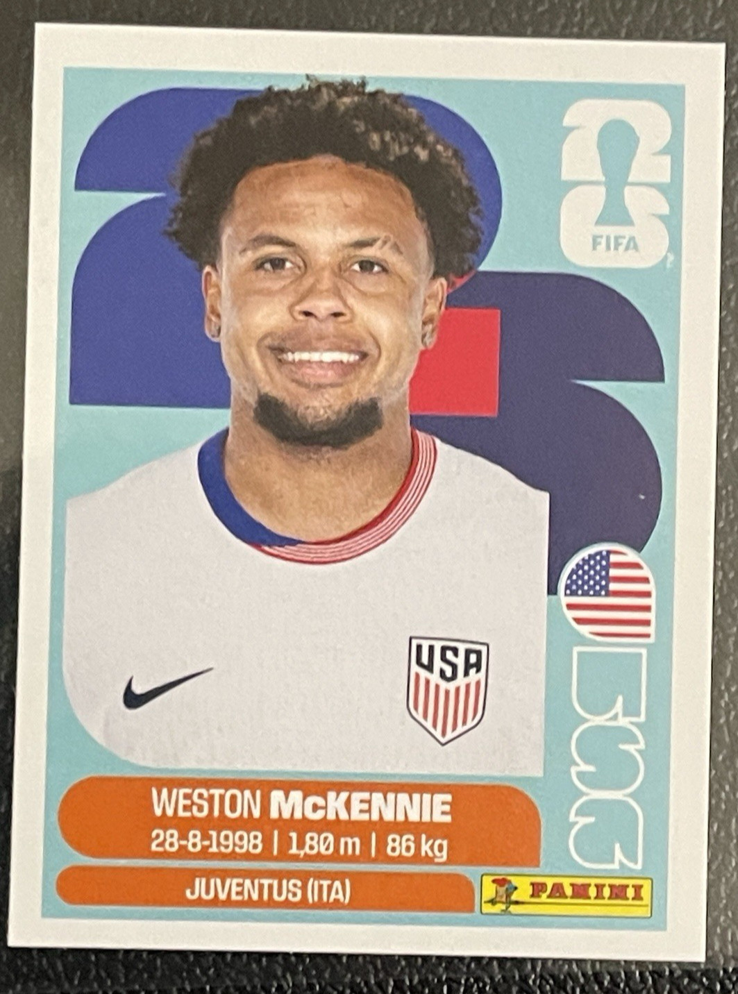 USA 1-20 Complete Panini World Cup 2026 Stickers + 5 Blue Parallels Pulisic