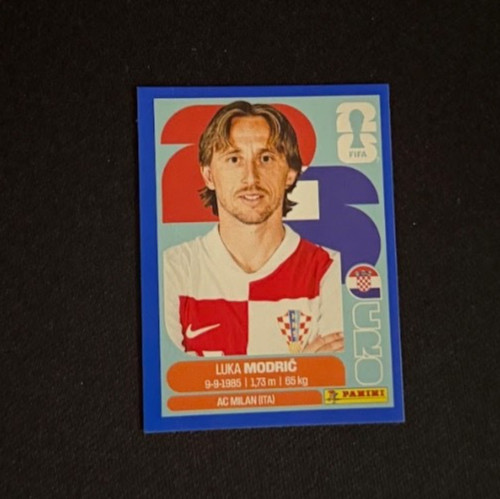 Luka Modrić CRO 9 FIFA World Cup 2026 Panini Parallel (Blue Border)