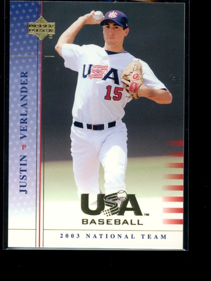 Justin Verlander – 2003 USA National Team Rookie RC – GOAT